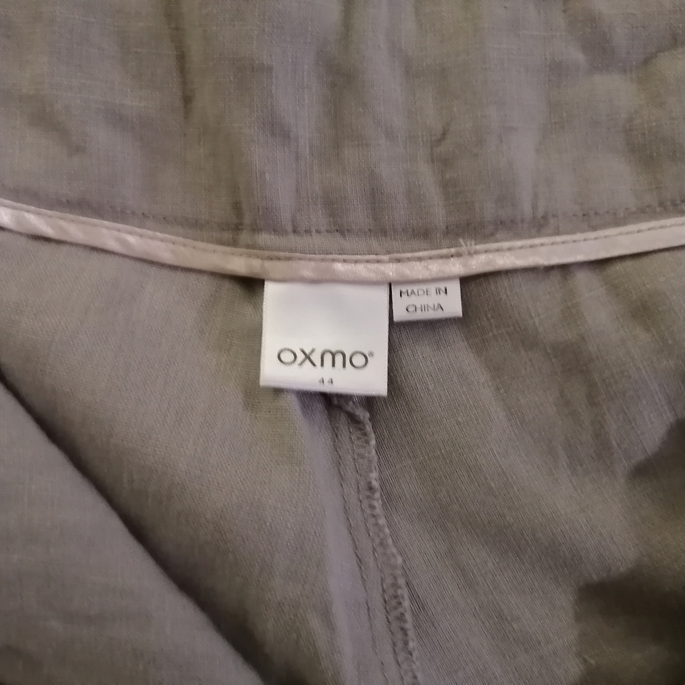 Oxmo 100% Linen pants in Light Gray with an original triangular front Xl - Picture 7 of 16